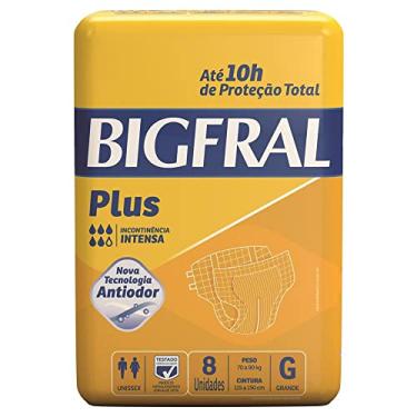 Imagem de Fralda Adulto Bigfral Plus, G, Regular, 8 unidades