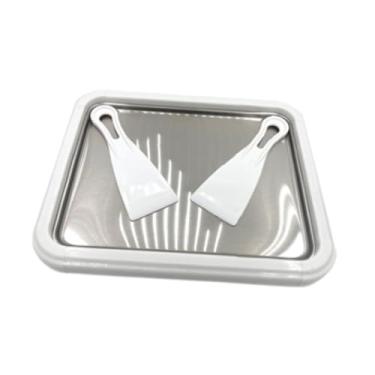 Imagem de ＫＬＫＣＭＳ Máquina de sorvete, sorvete caseiro, iogurte, sorvete de verão diy, bandeja para fazer sorvete, Branco