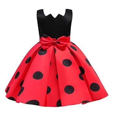 Imagem de Dressy Daisy Little Girls Ladybug Fancy Dress Halloween Costume Birthday Party Outfit Size 6 to 7