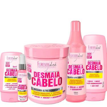Imagem de Forever Liss - Kit Desmaia Cabelo Completo Com Máscara 950g