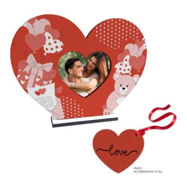 Imagem de Kit 20 Lembranças Dia Dos Namorados Coração e Chaveiro - Deliparts, 3