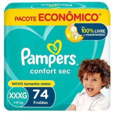 Imagem de Fralda Pampers Confort Sec Tamanho XXXG 74 Fraldas