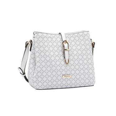 Imagem de Chenson, Bolsa Feminina Chenson Transversal Tiracolo Média Original Cor:Off White