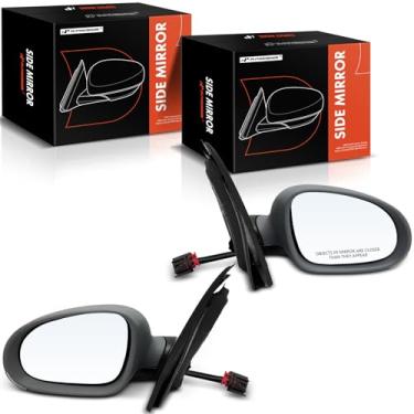 Imagem de A-Premium Par (2) espelhos retrovisores elétricos do lado do motorista e do passageiro - compatível com Volkswagen GTI/Rabbit 2006 2007 2008 2009 - Espelho retrovisor externo externo dobrável manual
