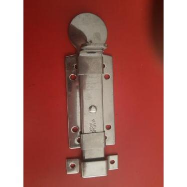 Imagem de Ferrolho Chato inox 5" com Porta Cadeado Mahler