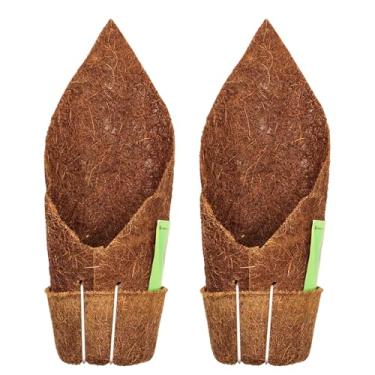 Imagem de Kit 2 Vaso Suspenso Fibra de Coco Kopin Coquim com Suporte Para Pendurar Orquídeas, Samambaias, Bromélias e Outras Plantas