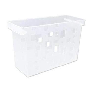 Imagem de Caixa arquivo DelloColor sem pasta suspensa multiuso Cristal