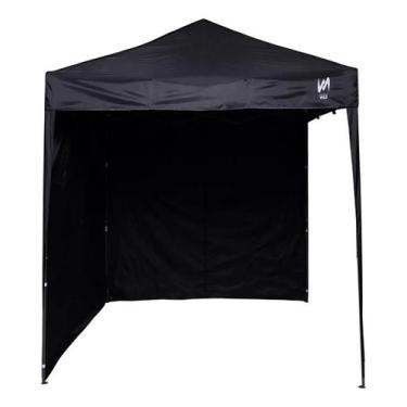 Imagem de Gazebo 2x2 PC Preto + 2 Paredes Poliéster - TENDAS WILD