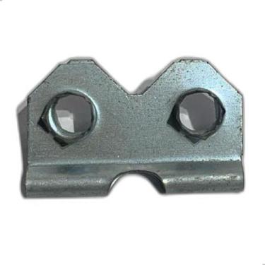 Imagem de Dobradiça prata com garra para fundo e gravata suporte de  Porta Retra