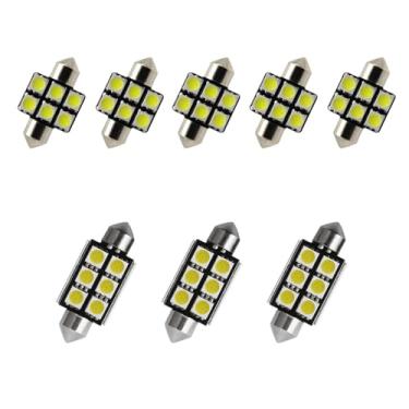 Imagem de 8X-SPEED 8 peças de lâmpada LED interior 5050 chip para Kia Forte MK1 2008–2012 caixa de luvas de leitura concluída porta-malas espelho viseira de sol