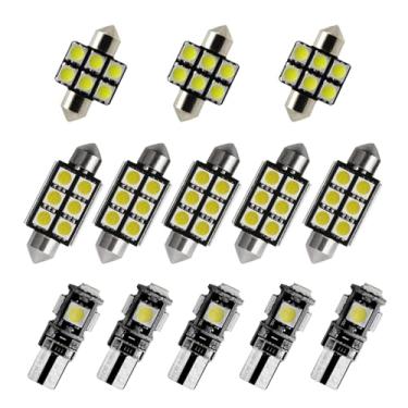 Imagem de 8X-SPEED 13 peças de lâmpada LED interior 5050 chip para Kia Forte MK3 2019–presente caixa de luvas de leitura concluída porta-malas espelho viseira de sol luz