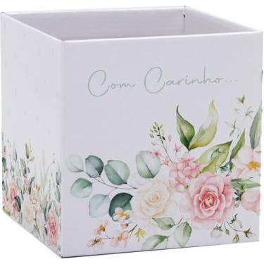 Imagem de Cachepot, Paper Decorado, Pote 15, Alice, Quadrado, 15cm X 15cm, Embalagem com 10 Unidades, Xingó Embalagens