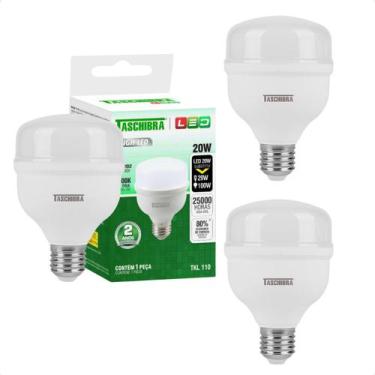 Imagem de Kit 3 Lâmpadas High Led TKL 20W Taschibra E27 Bivolt, 4000K - Neutro S