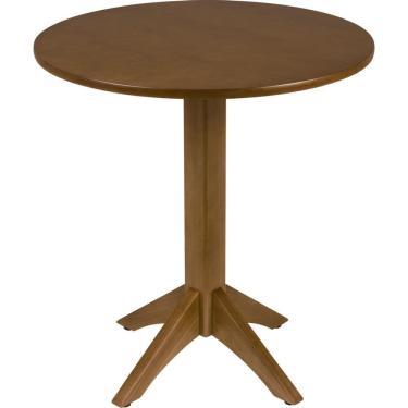 Imagem de Mesa De Madeira Tramontina London Redonda Em Tauarí Amêndoa 2 Lugares 70 Cm