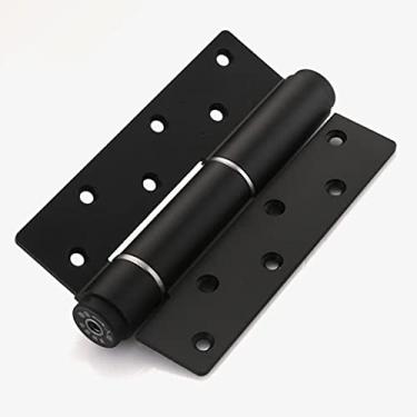 Imagem de Dobradiça de porta invisível com fecho de porta para almofada A dobradiça hidráulica invisível de mola automática de fechamento de porta e amortecimento de posicionamento