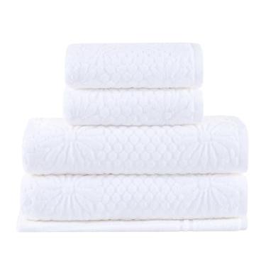 Imagem de Buddemeyer Jogo de Toalhas Amanhecer Banho Branco 5 peças