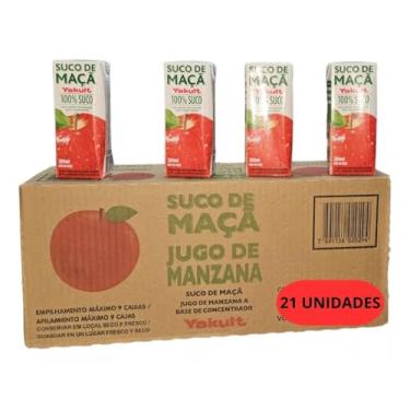 Imagem de Suco Yakult 100% Maçã Caixa C/21 Unidades - Sem Açucares
