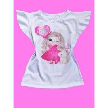 Imagem de Blusas infantil menina love. - mc moda kids, G veste de 6/8 anos