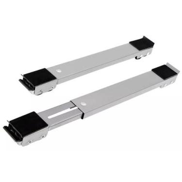 Imagem de Suporte Para Geladeira / Maquina De Lavar E Fogão Inox Com Rodinhas Ba