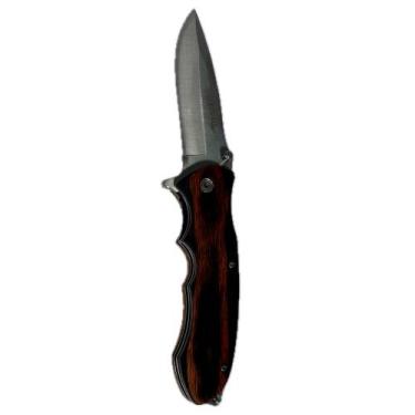 Imagem de Canivete De Bolso Com Presilha Cabo Madeira Importado Elk Ridge - M-TE
