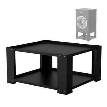 Imagem de YAFF Pedestal de lavanderia para lavadora e secadora - adequado para lavadora e secadora de 71 cm e 71 cm, aço resistente, capacidade de 317,5 kg, elevador universal para máquina de lavar 40 cm de