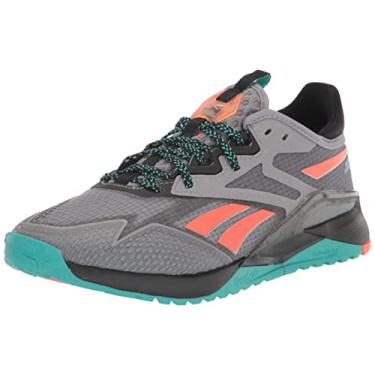 Imagem de Reebok Tênis feminino Nano X2 Tr Adventure Cross Trainer, Cinza puro/preto/azul-petróleo clássico, 39
