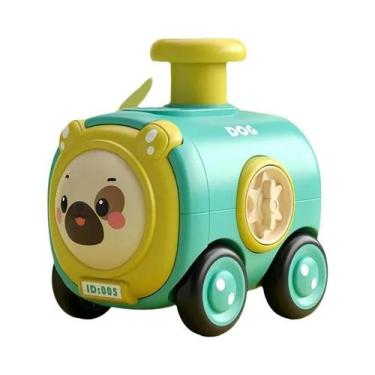 Imagem de Trem de Desenho Animado Interativo Infantil - Com Prensa de Inércia e 