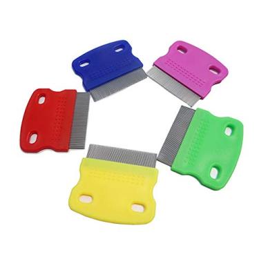 Imagem de Pente Anti Pulgas para Cães Cachorros Gatos Pente Fino (Azul)