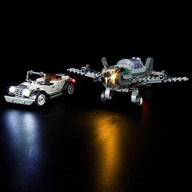 Imagem de GEAMENT LED Light Kit Compatible with Lego Fighter Plane Chase - for Indiana Jones 77012 Model Set (Model Set Not Included)