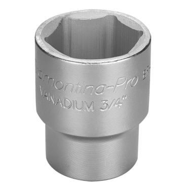 Imagem de Soquete Sextavado Em Aço Cromo Vanádio 36 Mm - Encaixe 3/4" Tramontina