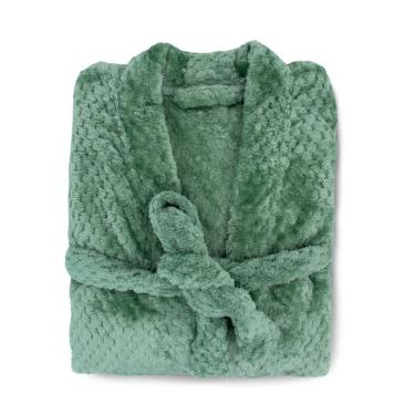 Imagem de Roupão Masculino Adulto Microfibra Pollo Appel Verde Campestre - G