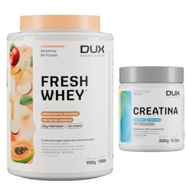 Imagem de Combo Fresh Whey Dux 900g - Sabor Vitamina de Frutas + Creatina 300g