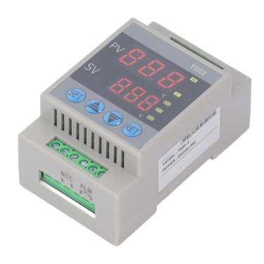 Imagem de Interruptor de Controle de Temperatura Digital do Controlador de Temperatura -50 ~ 120 ℃ 24V DC Aquecimento de Resfriamento Instrumento Industrial TE02-2