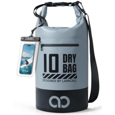 Imagem de Mochila impermeável Lamicall Dry Bag 10L/20L com capa de telefone