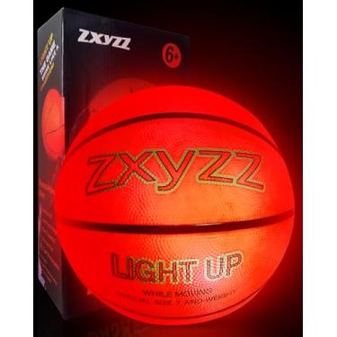 Imagem de Zxyzz Bola De Basquete Recarregável Que Brilha No Escuro, Com Iluminação Led E Acessórios, Brinquedos Legais Para Presentes Aniversário Páscoa, Ideal Crianças 8, 9, 10, 11, 12, 13, 14 15 Anos, Menin