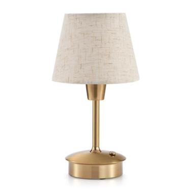 Imagem de INTELIVE Luminária De Mesa Pequena Sem Fio Para Jantar Restaurante, Lâmpada Recarregável 5200 Mah Operada Por Bateria, Luz Toque Portátil Regulável, Iluminação Ambiente Quente Quarto, Sala Estar, Co