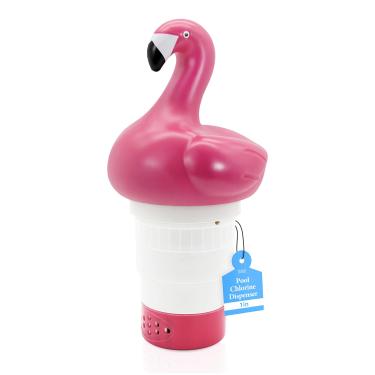 Imagem de B&H Pool Flutuador De Cloro Para Pastilhas 1" Apenas, Mini Dispensador Flutuante Piscinas, Banheira Hidromassagem, Premium Ajustável - Adequado Piscinas Pequenas E Grandes (Vermelho)