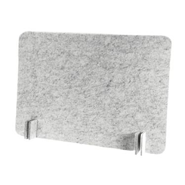 Imagem de ＫＬＫＣＭＳ Divisória de mesa acústica independente, divisória de móveis, mesa de 16 x 12" e painel de privacidade para escritório estudantil, Cinza Claro