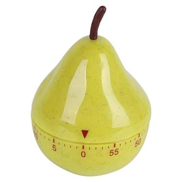 Imagem de Cronômetro de cozinha mecânica de pêra GRCFUMO, timer de desenho animado de 60 minutos, relógios de lembrete para o sono para a aula de cozinha caseira de Natal
