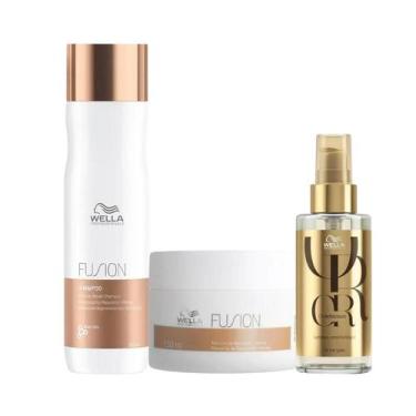 Imagem de Wella Fusion Sh 250ml + Masc 150ml + Oleo 100ml - Wella profissional