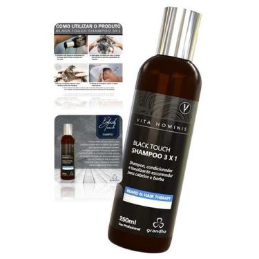 Imagem de Shampoo Escurecedor Para Cabelo e Barba Black Touch 250ml - Grandha