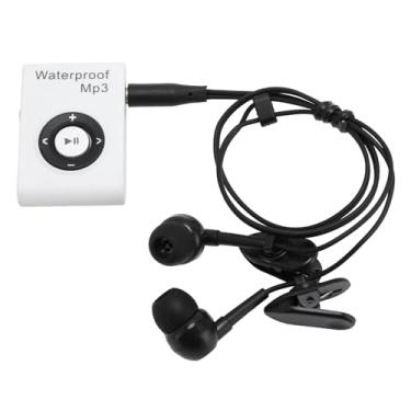 Imagem de Cffuvros 8GB Water Resistive MP3 Player, Portable Music Player with Speaker Headphones for Swimming, Diving, Running Kids Adults, Supports MP3 (Branco)