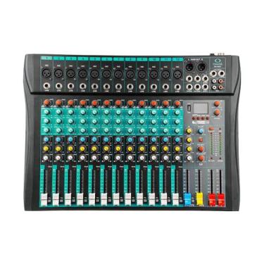 Imagem de Mesa de Som 12 Canais Compacta Efeitos Phantom Power Knup ON-MX05