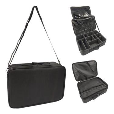 Imagem de Maleta de Maquiagem Profissional Com Divisórias Organização Make BL-11