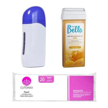 Imagem de Aparelho Depilatório Rollon 1 Cera Depilbella E 20 Folhas Cutemax - DE