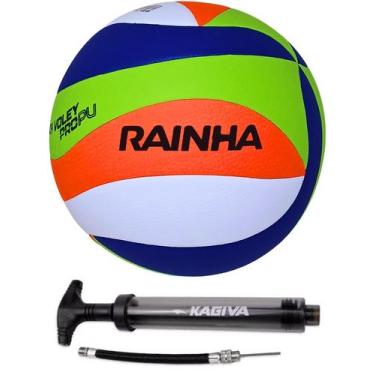 Imagem de Bola Volei Beach Rainha PRO com Bomba de Ar kagiva