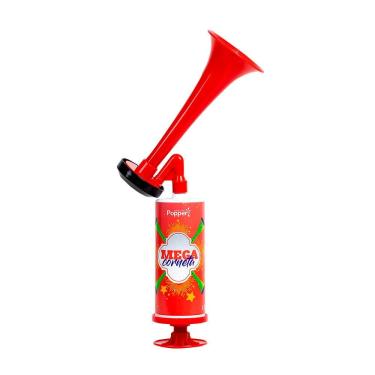 Imagem de Buzina Corneta de Ar Torcida Brasil Verde Amarela Vuvuzela Copa do Mundo Jogos Seleção Brasileira Bloquinho Carnaval