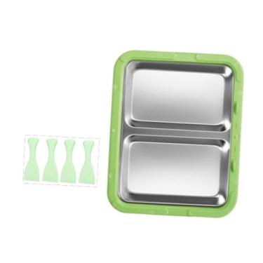 Imagem de ＫＬＫＣＭＳ Máquina de sorvete Forma de sorvete Atividades divertidas para Multiuso Fácil de limpar Prato frio instantâneo portátil caseiro DIY, Verde Sem Tampa