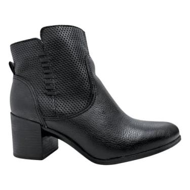 Imagem de Bottero, BOTA FEMININA BOTTERO EM COURO COM ZIPER 346916 Cor:Preto;Tamanho:37