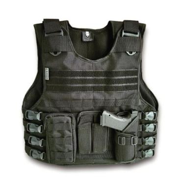 Imagem de Capa de colete modular preta ripstop - Aquiles, PP